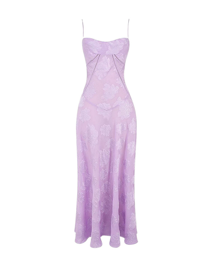 lilac purple summer maxi dress