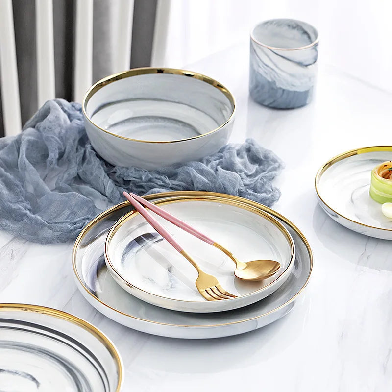 MARBLE BONE CHINA DINNERWARE