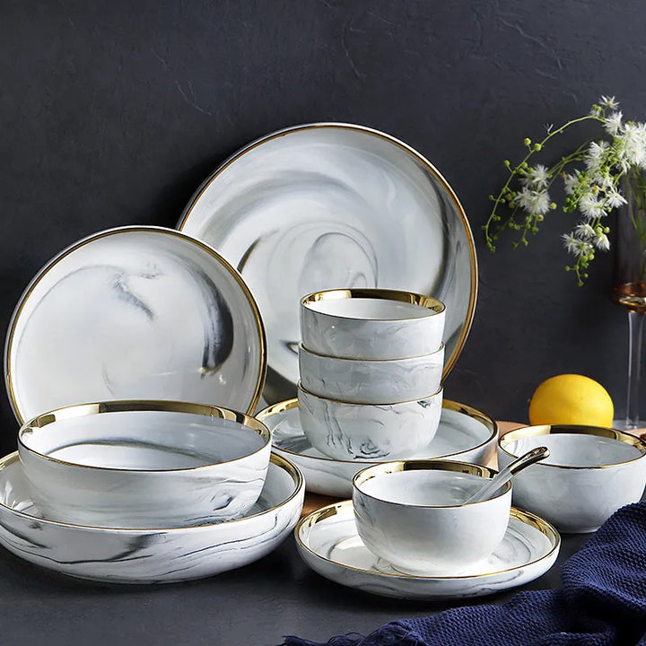 MARBLE BONE CHINA DINNERWARE