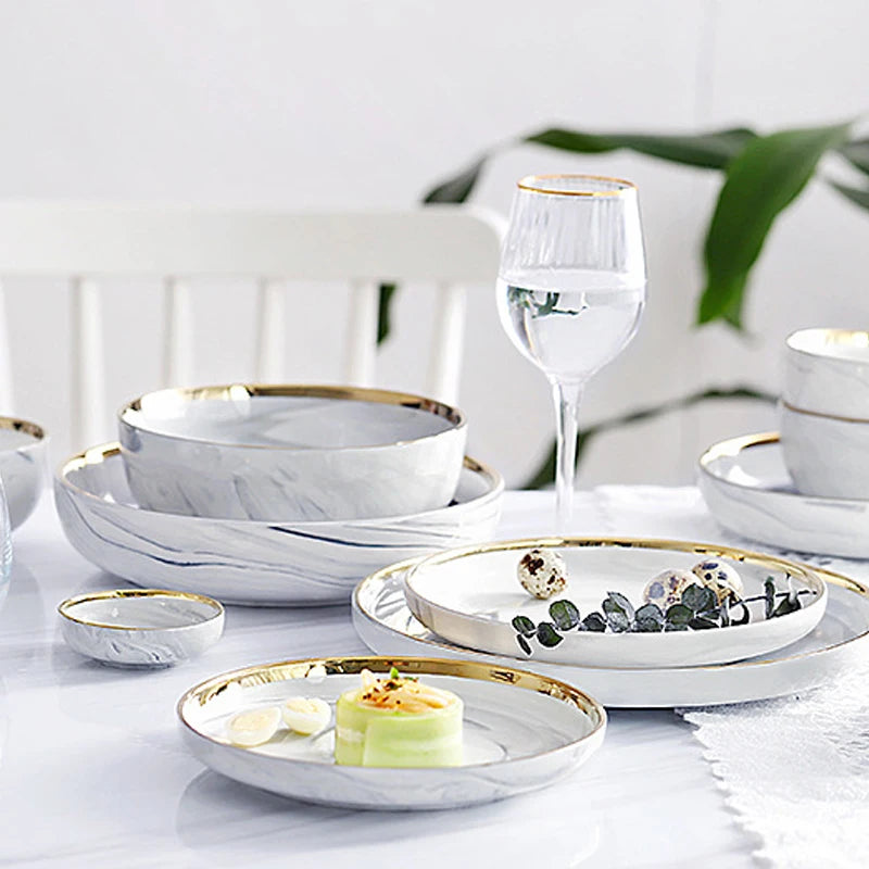 MARBLE BONE CHINA DINNERWARE