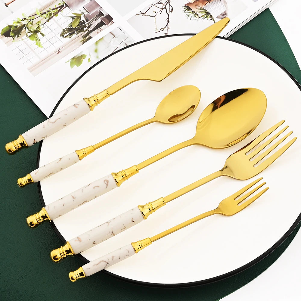 MARBLE CERAMIC CUTLERY