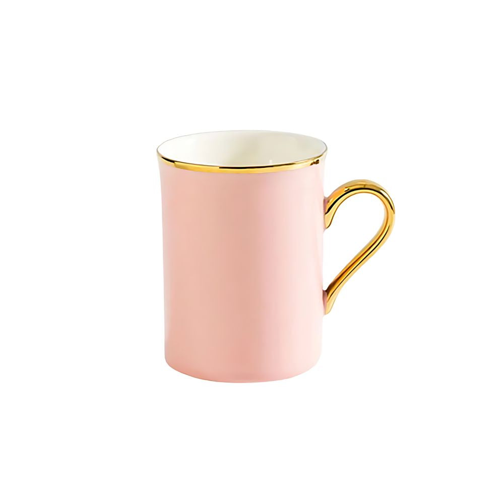 gold trim chinaware mug lilac