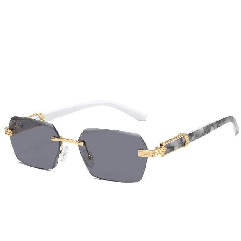 Rimless black sunglasses