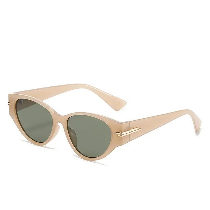 beige cat eye sunglasses