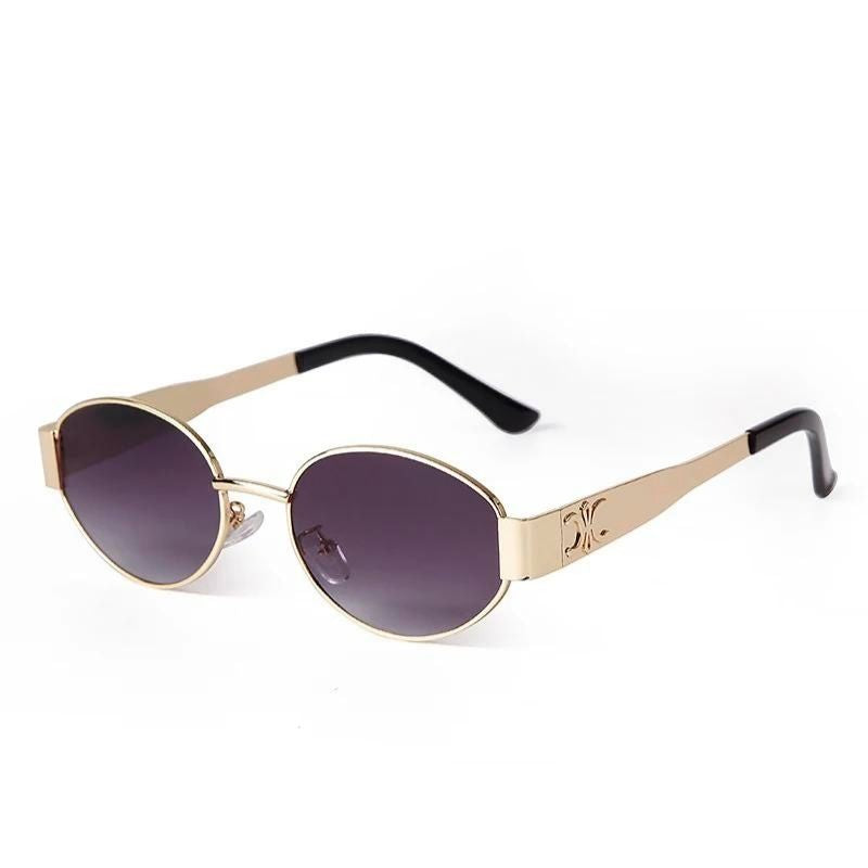 gold violet sunglasses