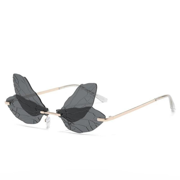 dragonfly gradient sunglasses black